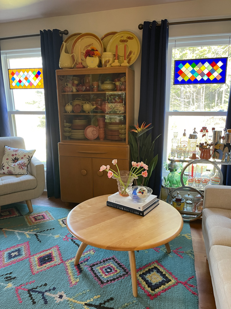 Heywood Wakefield Hutch and Lazy Susan Table