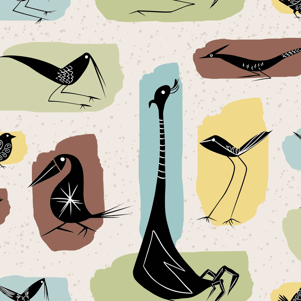 QwkDog Marc Bellaire Bird Isle Fabric Design