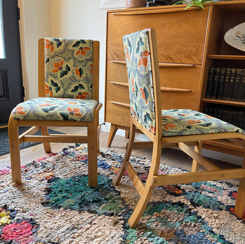 Heywood Wakefield C2918 Streamline Dining Chairs