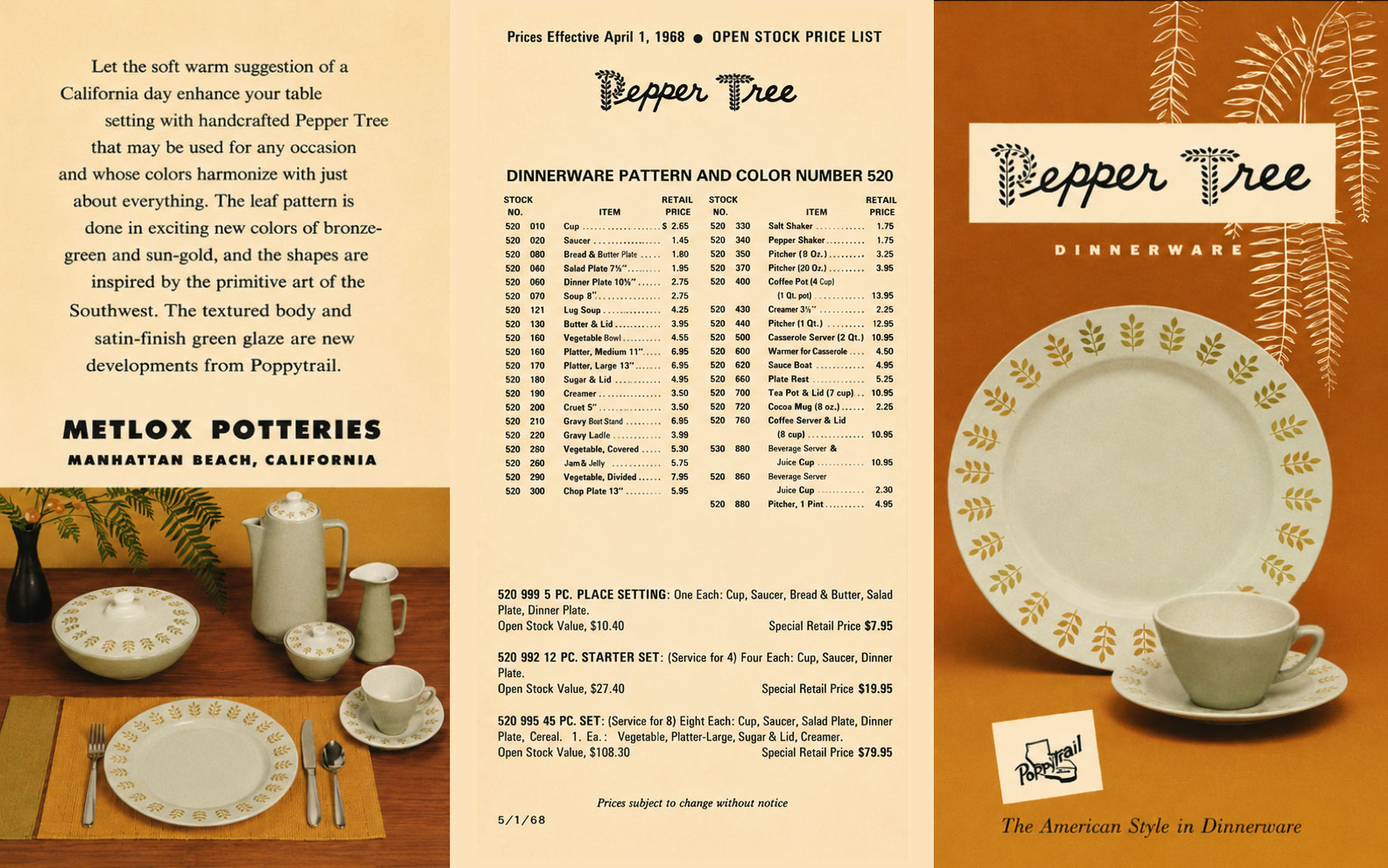 Metlox Pepper Tree Advertisement