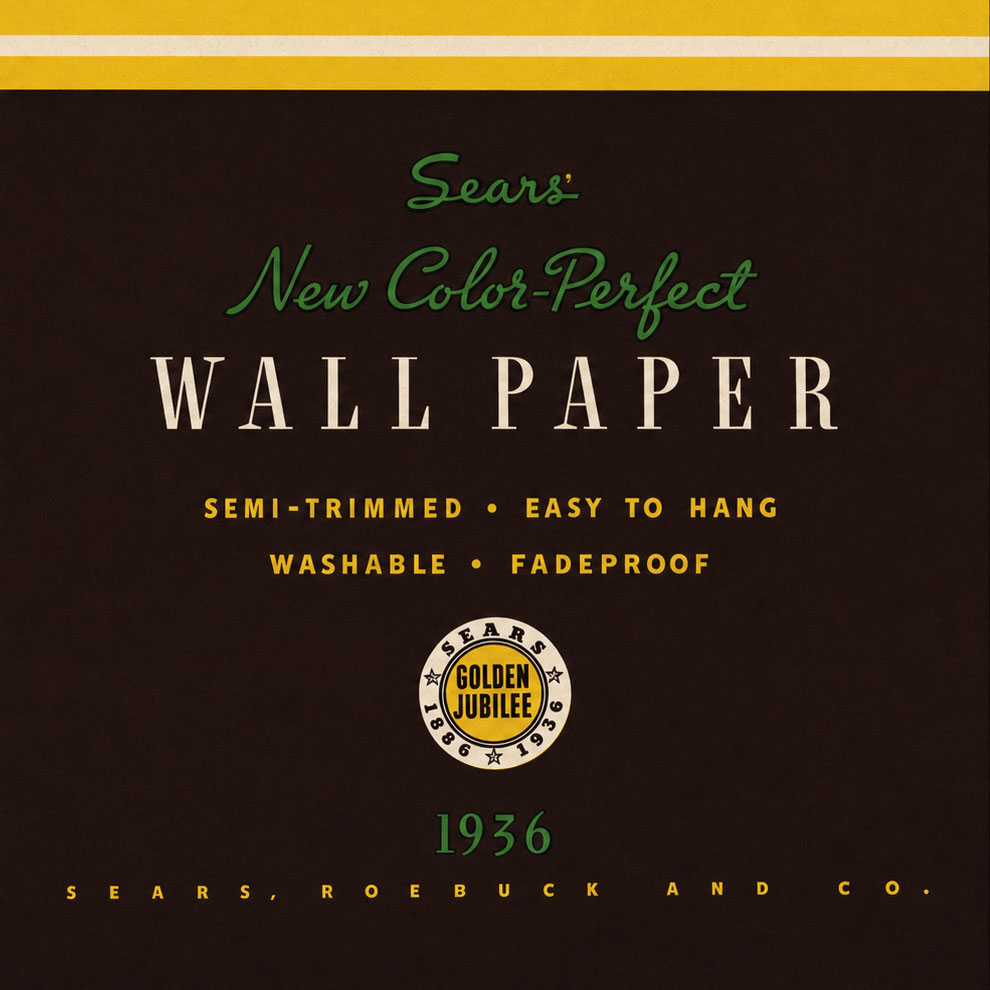 Sears Wallpaper Catalog 1936