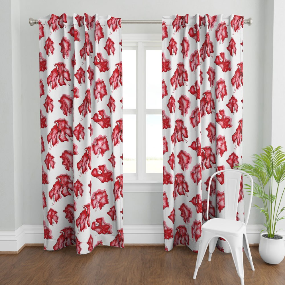 Sascha Brastoff Leaves & Shadows Fabric Sascha Brastoff Leaves & Shadows Fabric